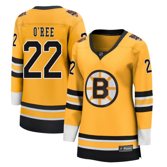 Willie O'ree Boston Bruins Women's Breakaway 2020/21 Special Edition Fanatics Branded Jersey - Gold