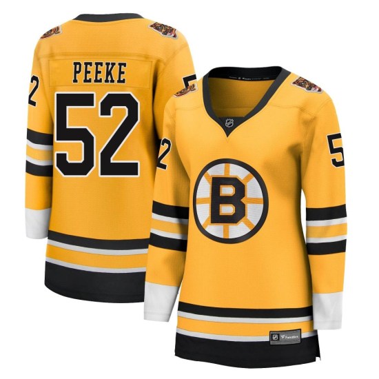 Andrew Peeke Boston Bruins Women's Breakaway 2020/21 Special Edition Fanatics Branded Jersey - Gold