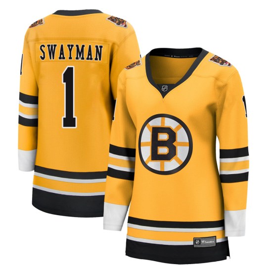 Jeremy Swayman Boston Bruins Women's Breakaway 2020/21 Special Edition Fanatics Branded Jersey - Gold