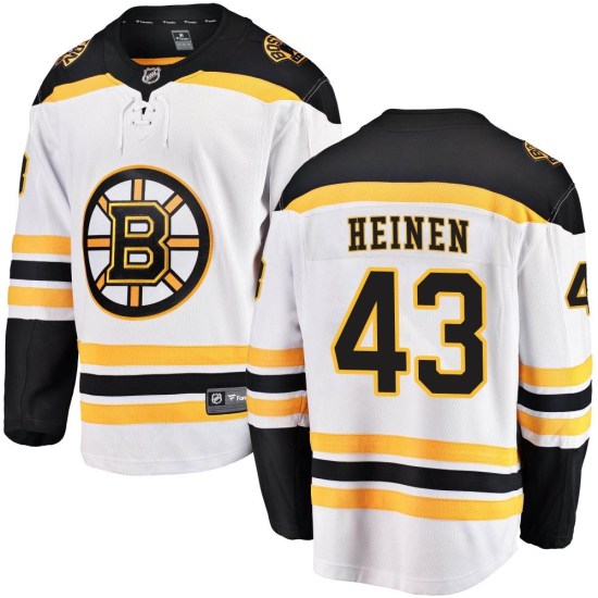 Danton Heinen Boston Bruins Breakaway Away Fanatics Branded Jersey - White
