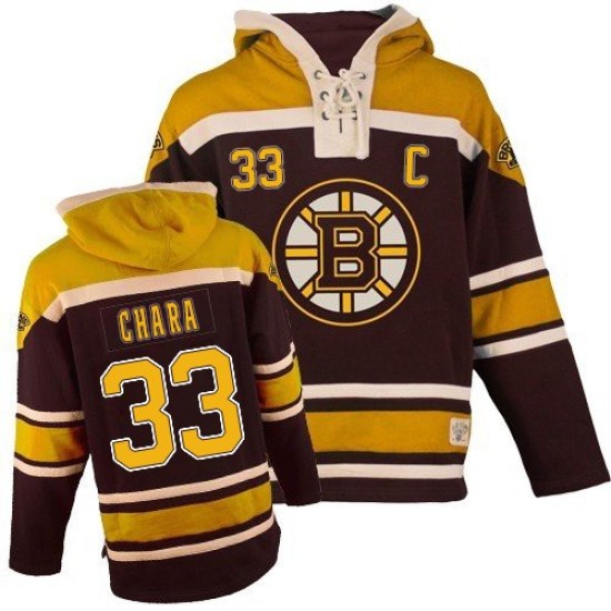 Zdeno Chara Boston Bruins Youth Premier Old Time Hockey Sawyer Hooded Sweatshirt - Black